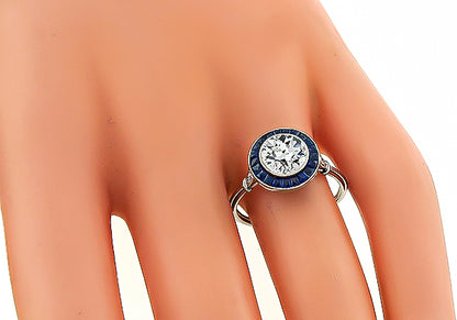 GIA Certified 1.39ct Diamond Engagement Ring