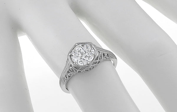 GIA Certified 1.43ct Diamond Engagement Ring