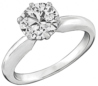GIA Certified 1.48ct Diamond Solitaire Engagement Ring