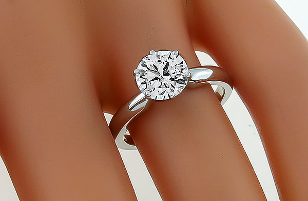 GIA Certified 1.48ct Diamond Solitaire Engagement Ring