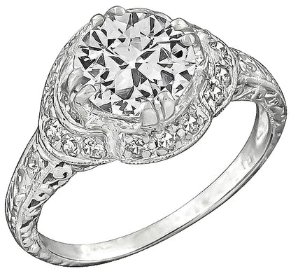 GIA Certified 1.62ct Diamond Engagement Ring
