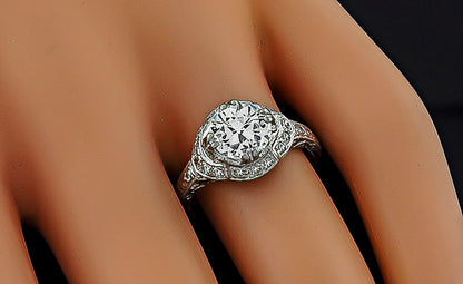 GIA Certified 1.62ct Diamond Engagement Ring