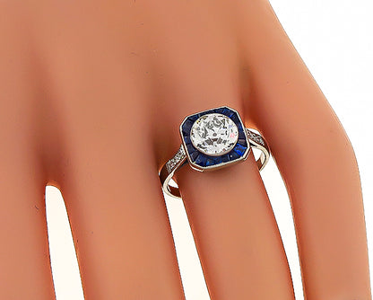 GIA Certified 1.68ct Diamond Engagement Ring