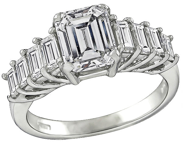 GIA Certified 1.79ct Diamond Engagement Ring