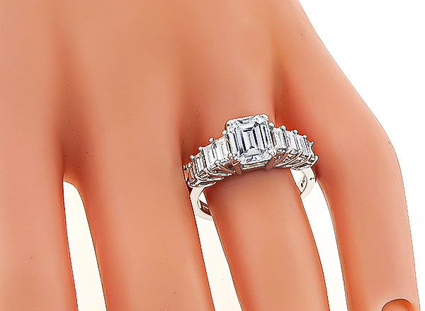 GIA Certified 1.79ct Diamond Engagement Ring