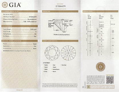 GIA Certified 2.02ct Diamond Engagement Ring
