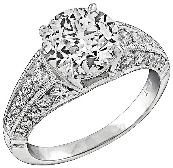 GIA Certified 2.02ct Diamond Engagement Ring