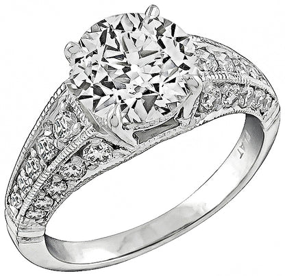 GIA Certified 2.02ct Diamond Engagement Ring