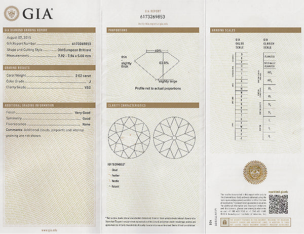 GIA Certified 2.02ct Diamond Engagement Ring