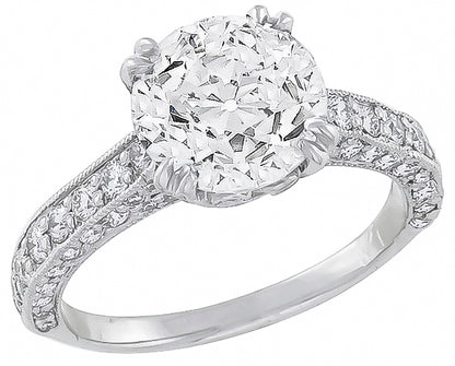 GIA Certified 2.05ct Diamond Engagement Ring