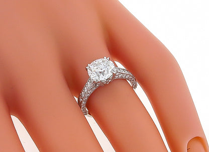 GIA Certified 2.05ct Diamond Engagement Ring