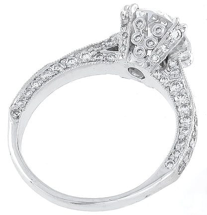 GIA Certified 2.05ct Diamond Engagement Ring