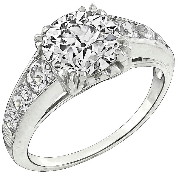 GIA Certified 2.20ct Diamond Engagement Ring