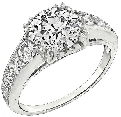 GIA Certified 2.20ct Diamond Engagement Ring