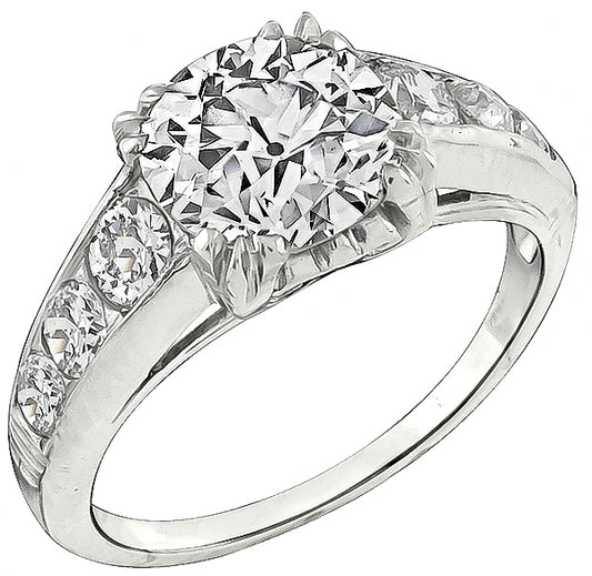GIA Certified 2.20ct Diamond Engagement Ring