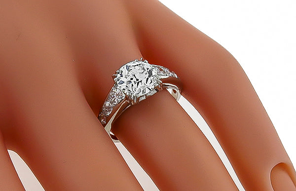 GIA Certified 2.20ct Diamond Engagement Ring