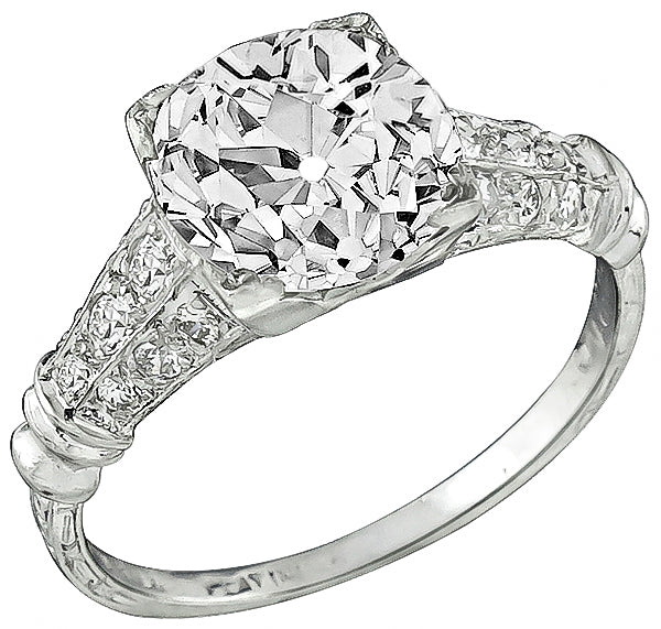 GIA Certified 2.50ct Diamond Engagement Ring