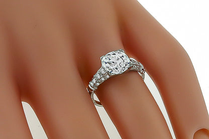 GIA Certified 2.50ct Diamond Engagement Ring