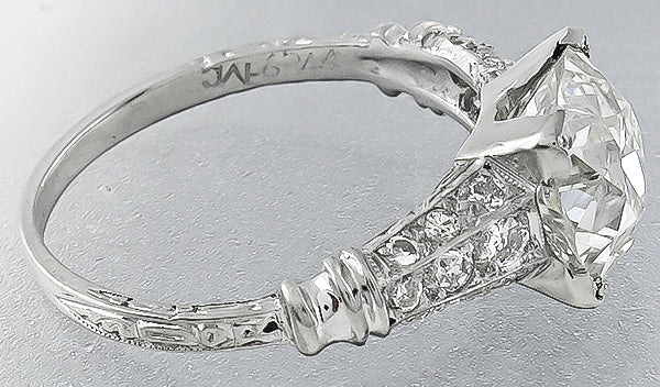 GIA Certified 2.50ct Diamond Engagement Ring