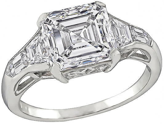 GIA Certified 3.01ct Diamond Engagement Ring