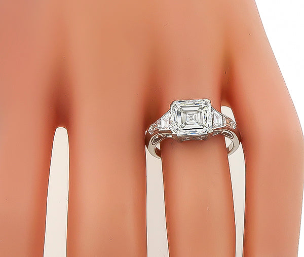 GIA Certified 3.01ct Diamond Engagement Ring