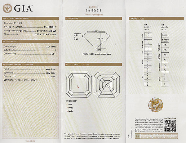 GIA Certified 3.01ct Diamond Engagement Ring