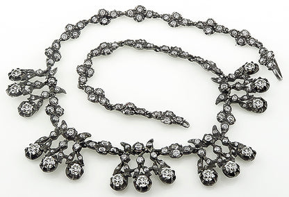 Georgian 18.75ct Diamond Necklace