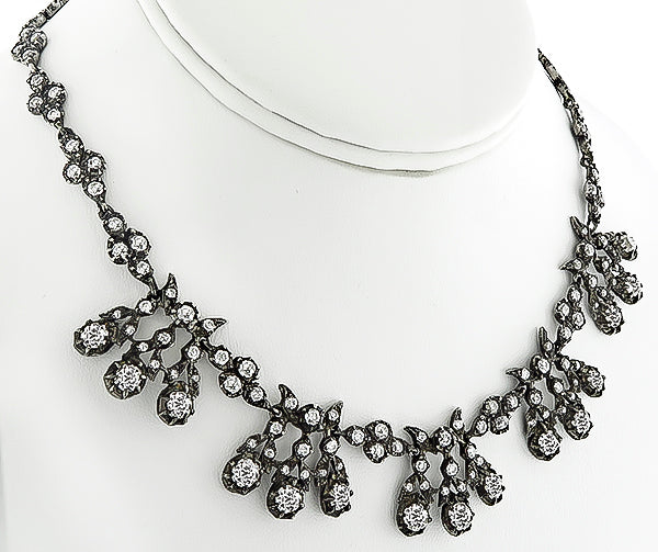 Georgian 18.75ct Diamond Necklace