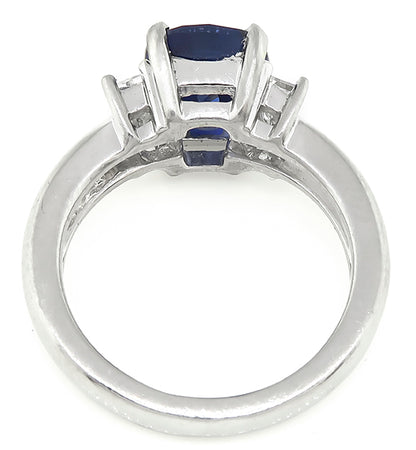 Estate 2.74ct Sapphire Engagement Ring