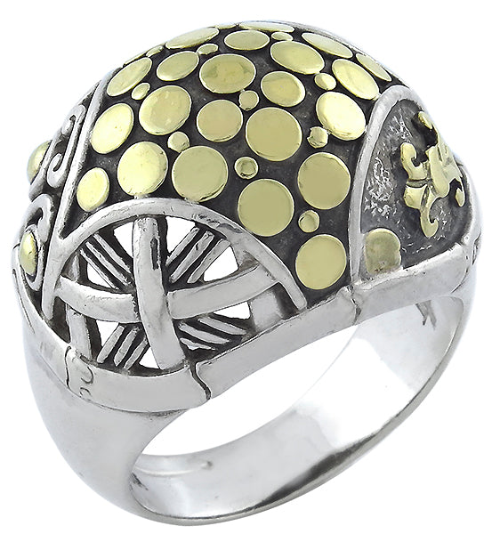 J Hardy Silver and Gold Ring
