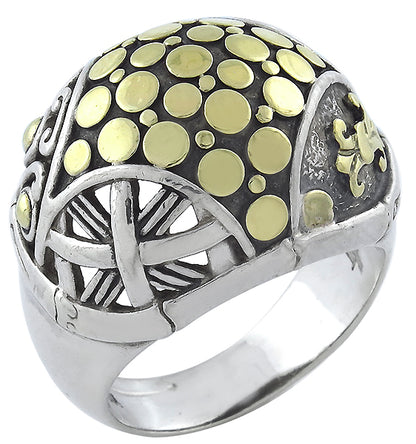 J Hardy Silver and Gold Ring