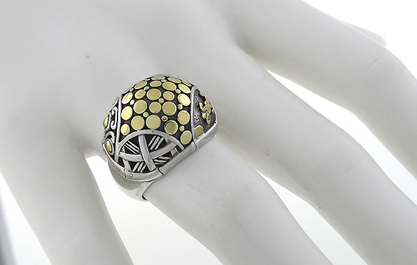 J Hardy Silver and Gold Ring