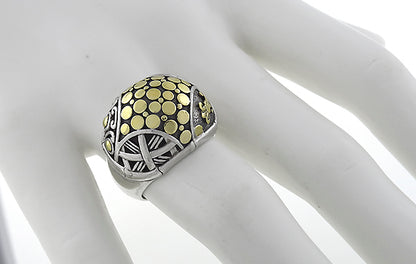 J Hardy Silver and Gold Ring