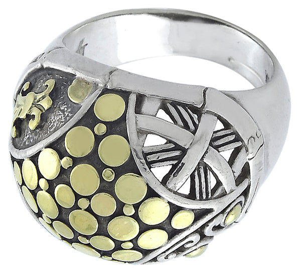 J Hardy Silver and Gold Ring