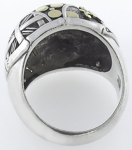 J Hardy Silver and Gold Ring