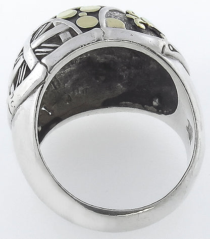 J Hardy Silver and Gold Ring