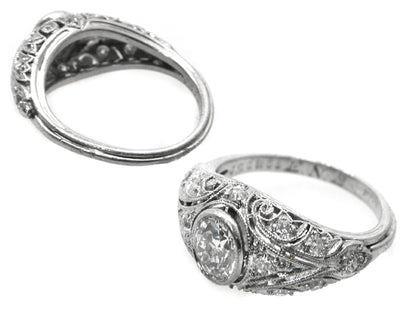 J.E. Callwell  & Co 0.45ct Diamond Platinum Engagement Ring