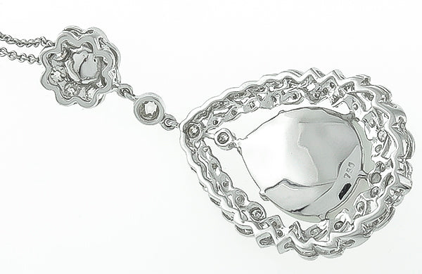 Opal 1.50ct Diamond Gold Pendant