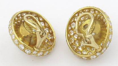 Pearl 4.50ct Diamond Gold Earrings