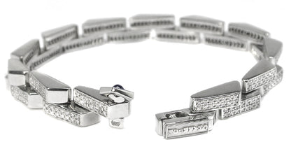 Philippe Charriol 4ct Diamond 14k White Gold Bracelet