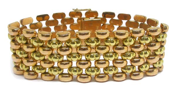Retro 1940's 18k Two-tone Gold Bracelet