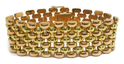 Retro 1940's 18k Two-tone Gold Bracelet