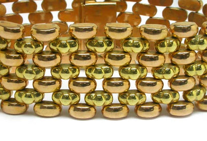 Retro 1940's 18k Two-tone Gold Bracelet