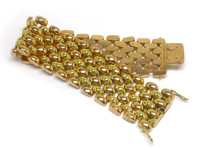 Retro 1940's 18k Two-tone Gold Bracelet