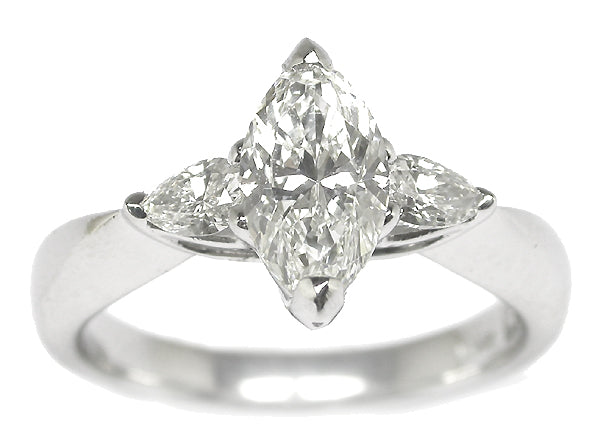 Ritani 1.15ct Marquise Cut Diamond Platinum Engagement Ring