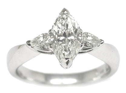 Ritani 1.15ct Marquise Cut Diamond Platinum Engagement Ring