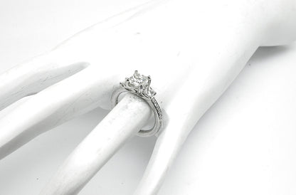 Ritani 1ct Princess Cut Diamond Platinum Engagement Ring