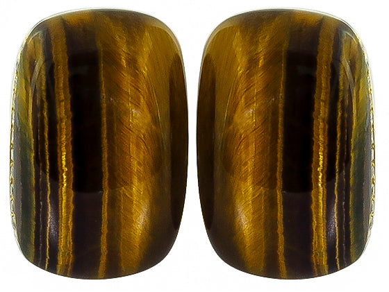 Roberto Coin Tiger Eye 1.50ct Diamond Earrings