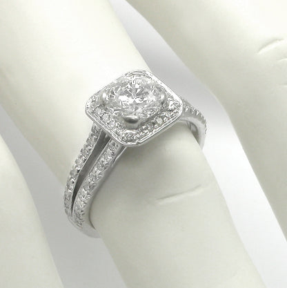 Scott Kay 1.02ct Diamond Platinum Engagement Ring