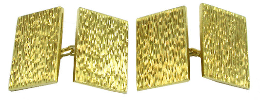 Tiffany & Co. 18k Yellow Gold Hammered Cufflinks